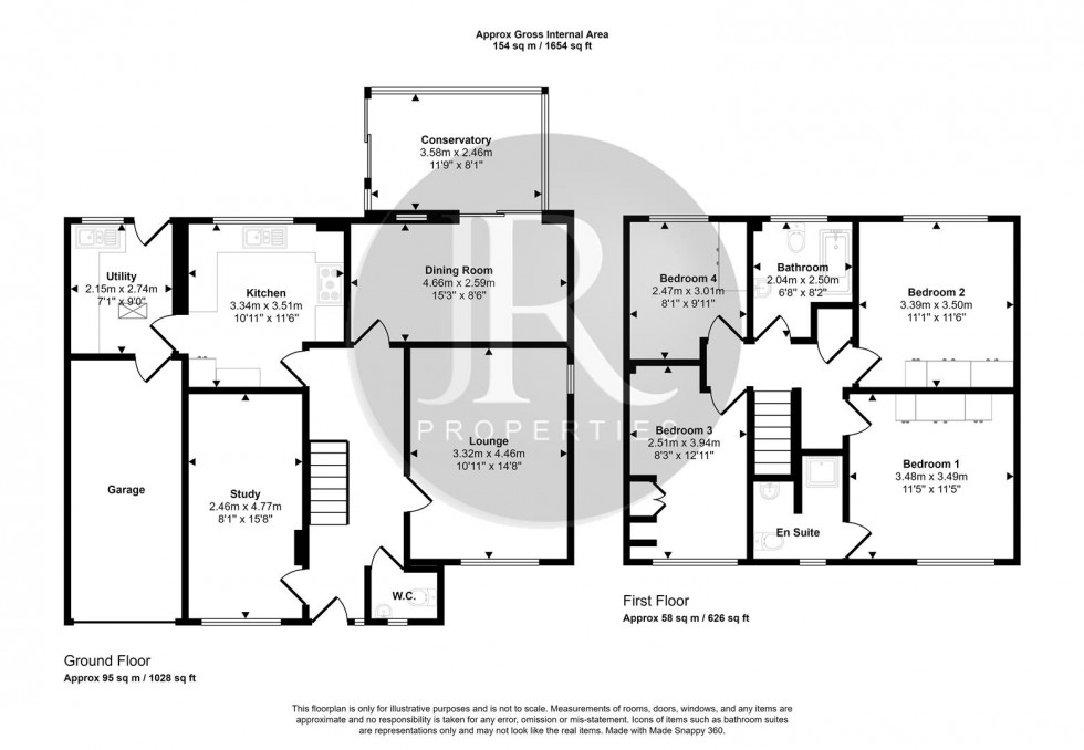 Floorplan for Bishops Grange, Rugeley
