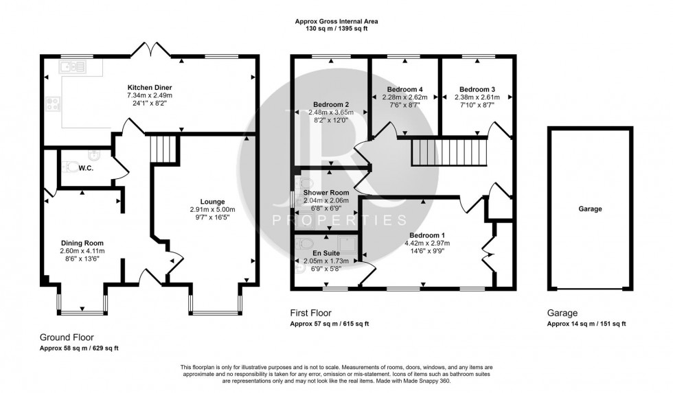 Floorplan for Levett Grange, Rugeley