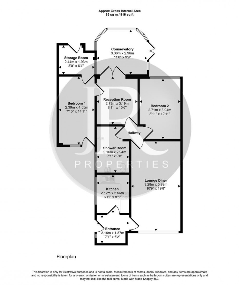 Floorplan for Riders Way, Etching Hill