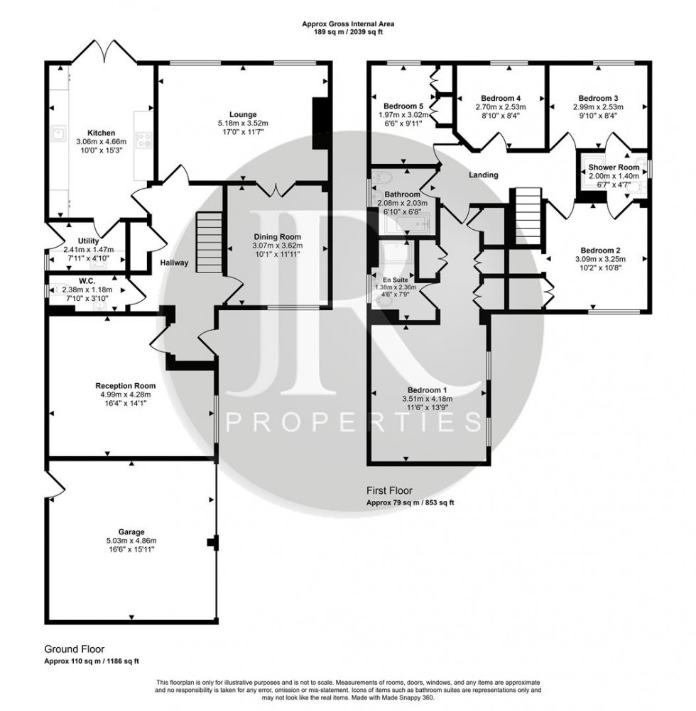Floorplan for Lower Birches Way, Rugeley