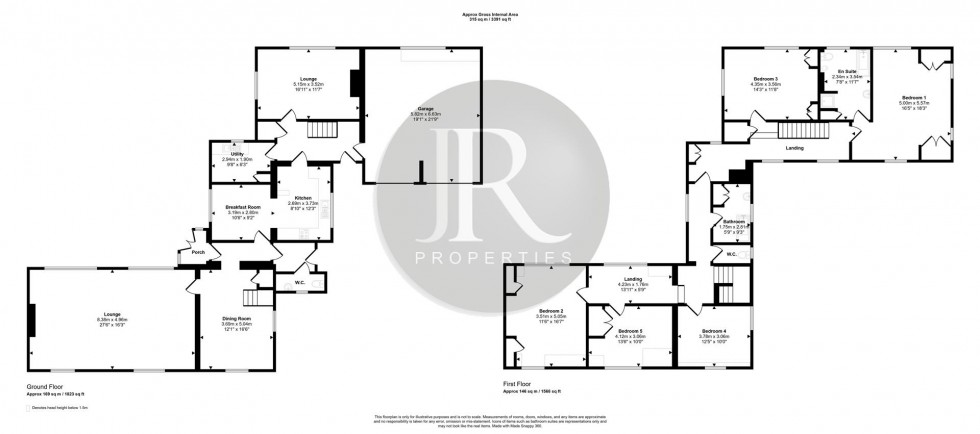 Floorplan for Wyndleat, Newton, Rugeley