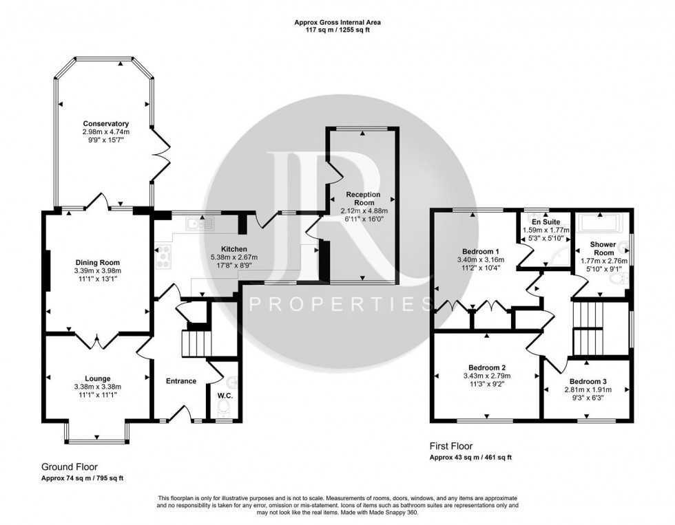 Floorplan for Chestnut Close, Handsacre, Rugeley