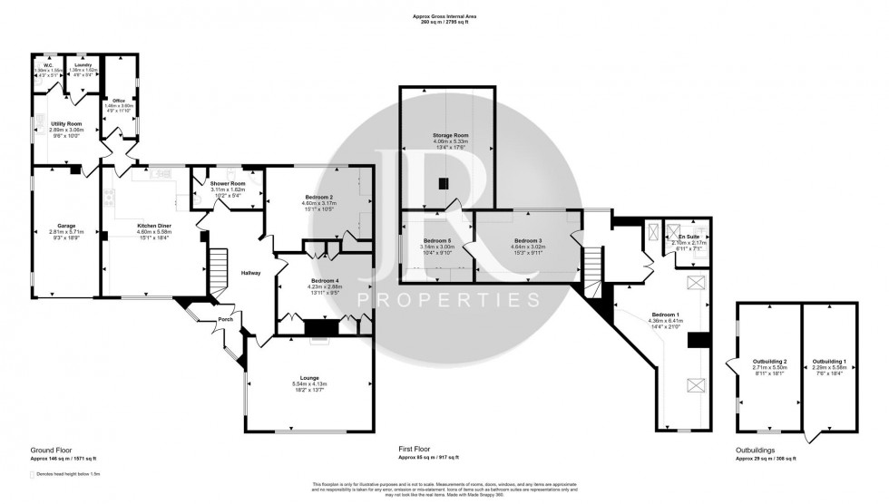Floorplan for Bower Lane, Rugeley