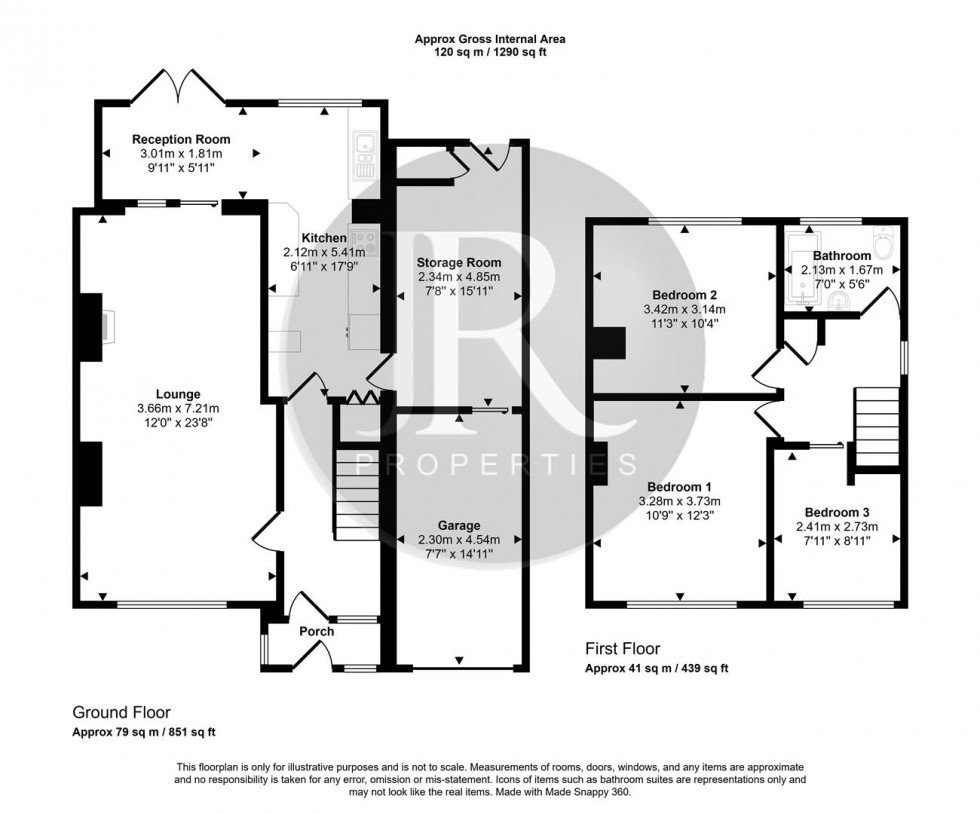 Floorplan for Ashtree Bank, Brereton, Rugeley
