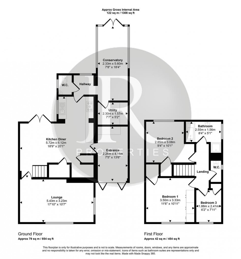Floorplan for Lansdowne Way, Rugeley