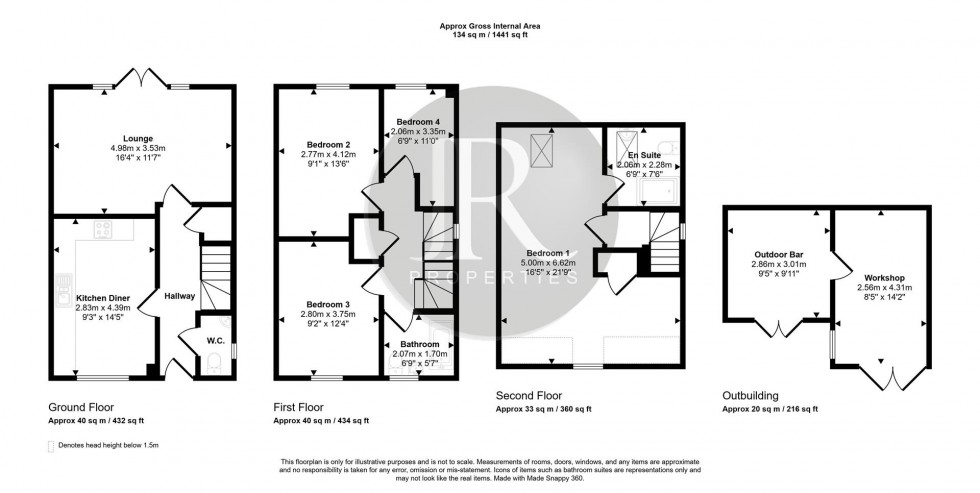 Floorplan for Ingathorpe Road, Hawksyard, Rugeley