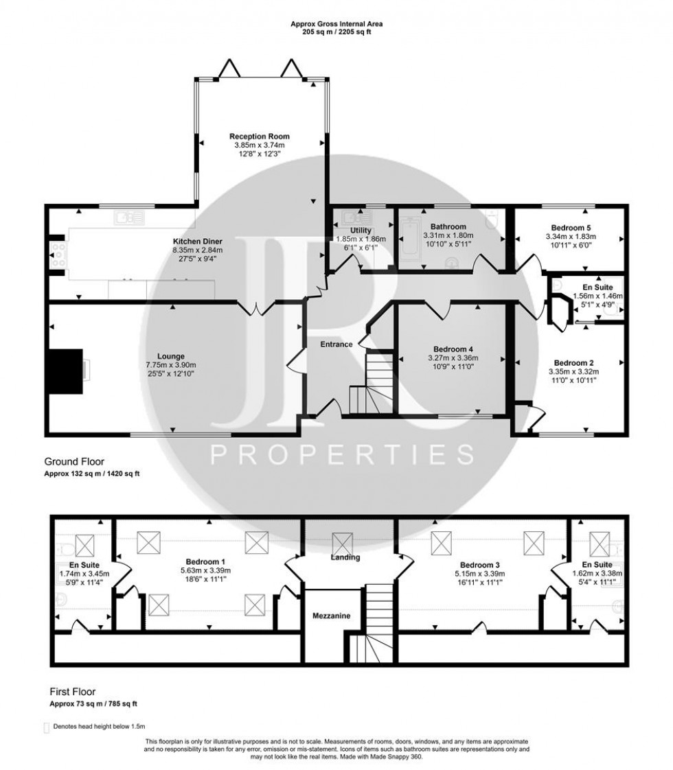 Floorplan for West Butts Road, Etching Hill