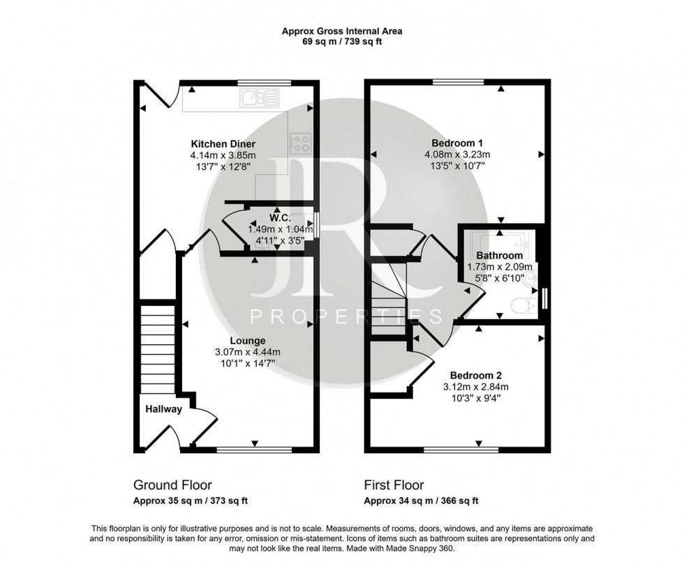 Floorplan for Greywood Rise, Hill Ridware