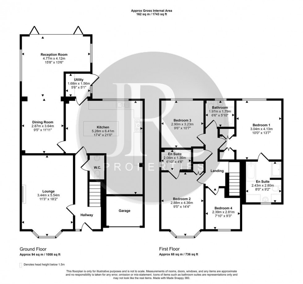 Floorplan for Pinetrees, Cannock Chase