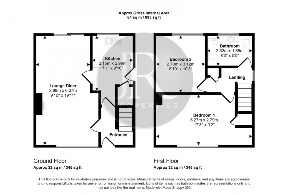 Floorplan for Ashtree Bank, Brereton, Rugeley