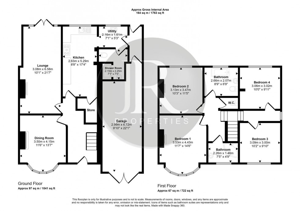 Floorplan for Wolseley Road, Rugeley