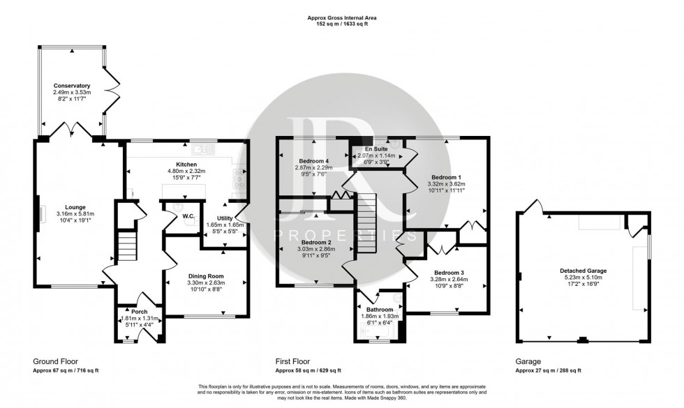 Floorplan for Chase Side Drive, Rugeley