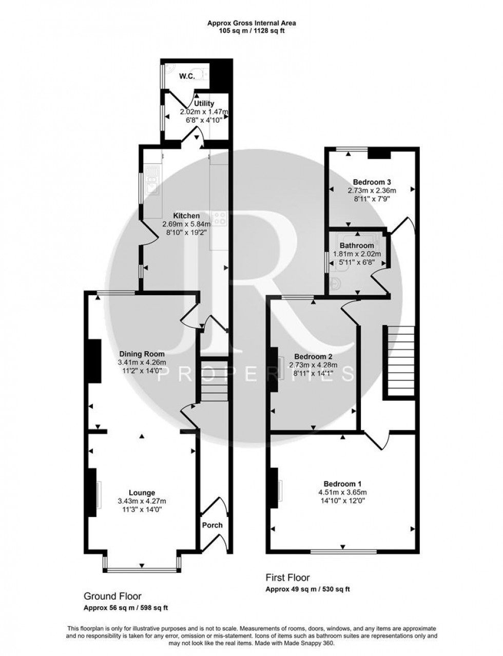 Floorplan for Taylors Lane, Rugeley