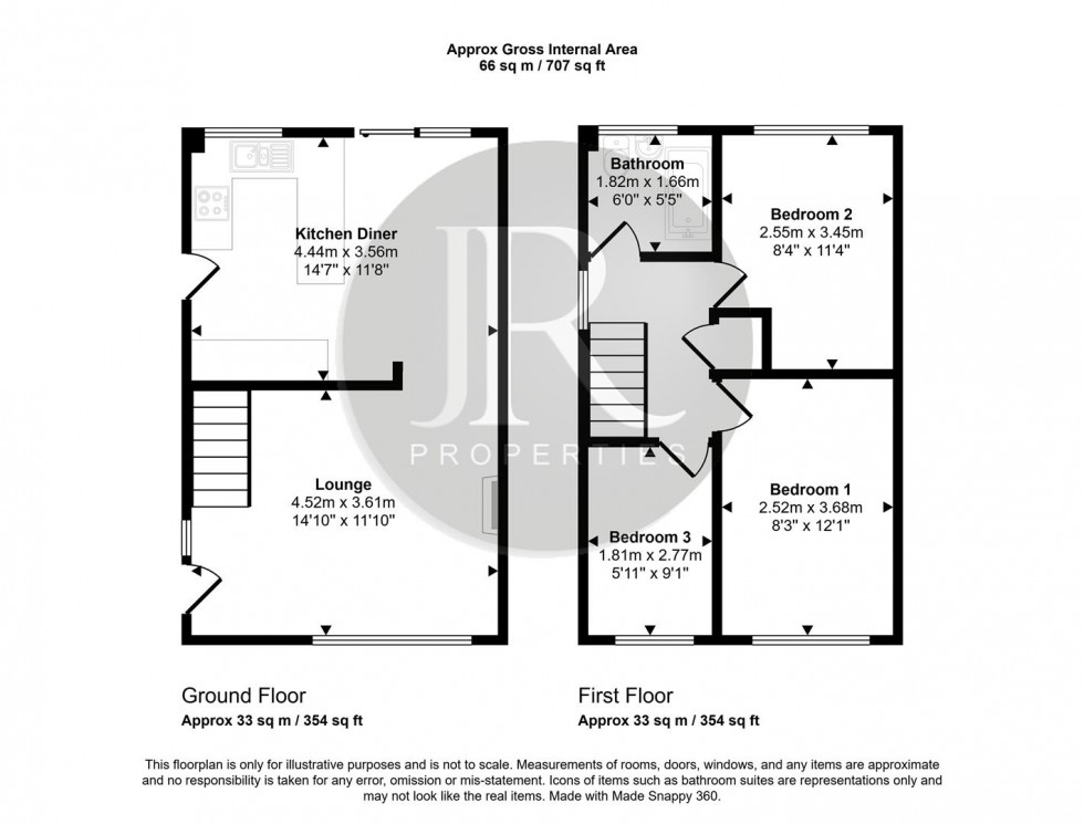 Floorplan for Woodheyes Lawns, Etching Hill