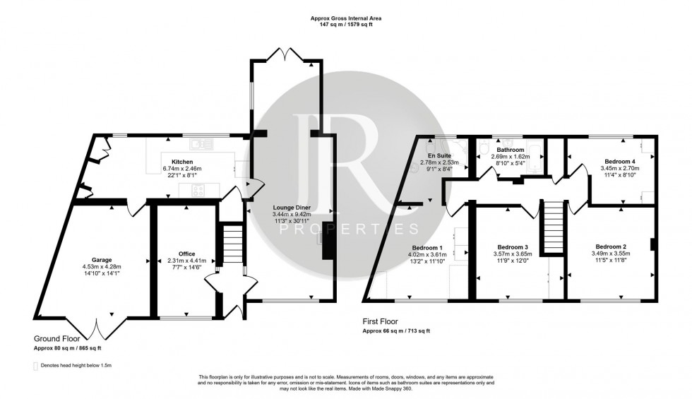 Floorplan for Birch Lane, Brereton, Rugeley
