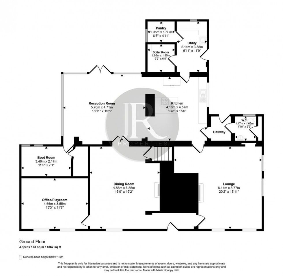 Floorplan for Malt House Farm, Colton
