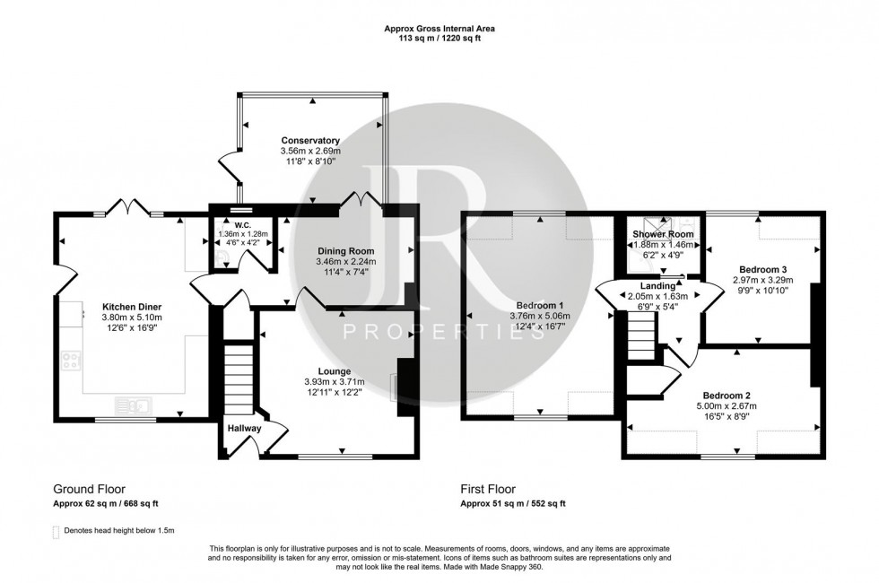 Floorplan for Bower Lane, Rugeley
