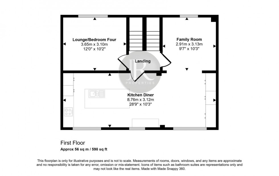 Floorplan for Eaton Drive, Rugeley