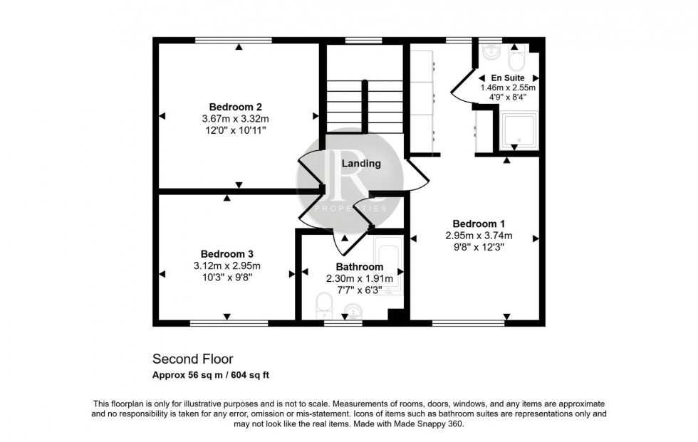 Floorplan for Eaton Drive, Rugeley