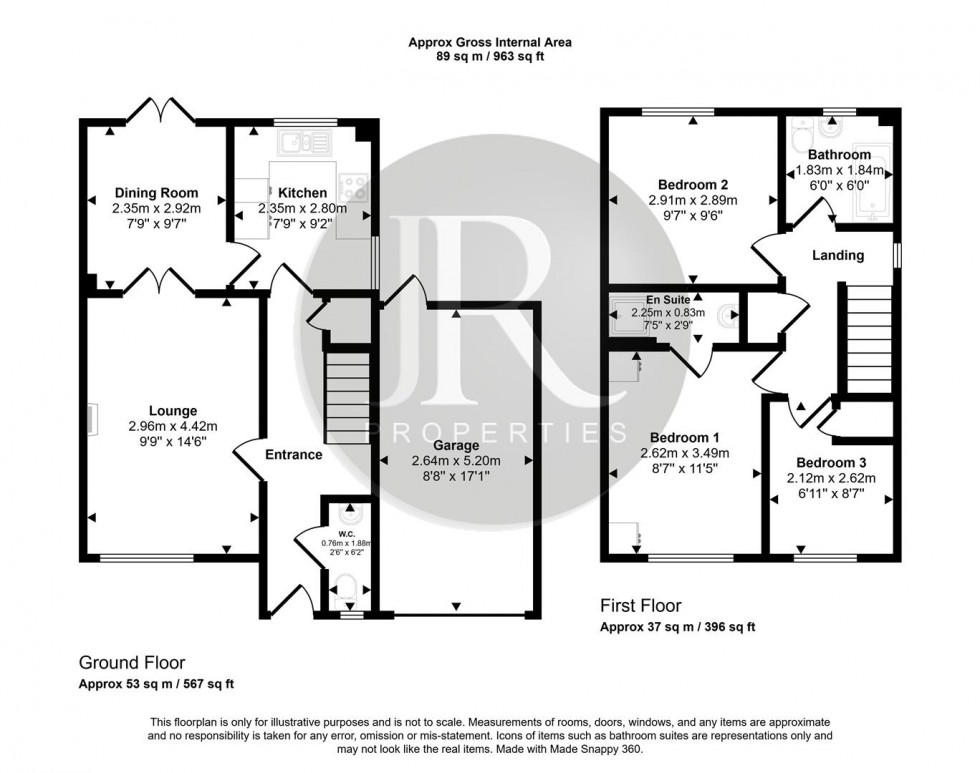 Floorplan for The Ridgeway, Doxey, Stafford
