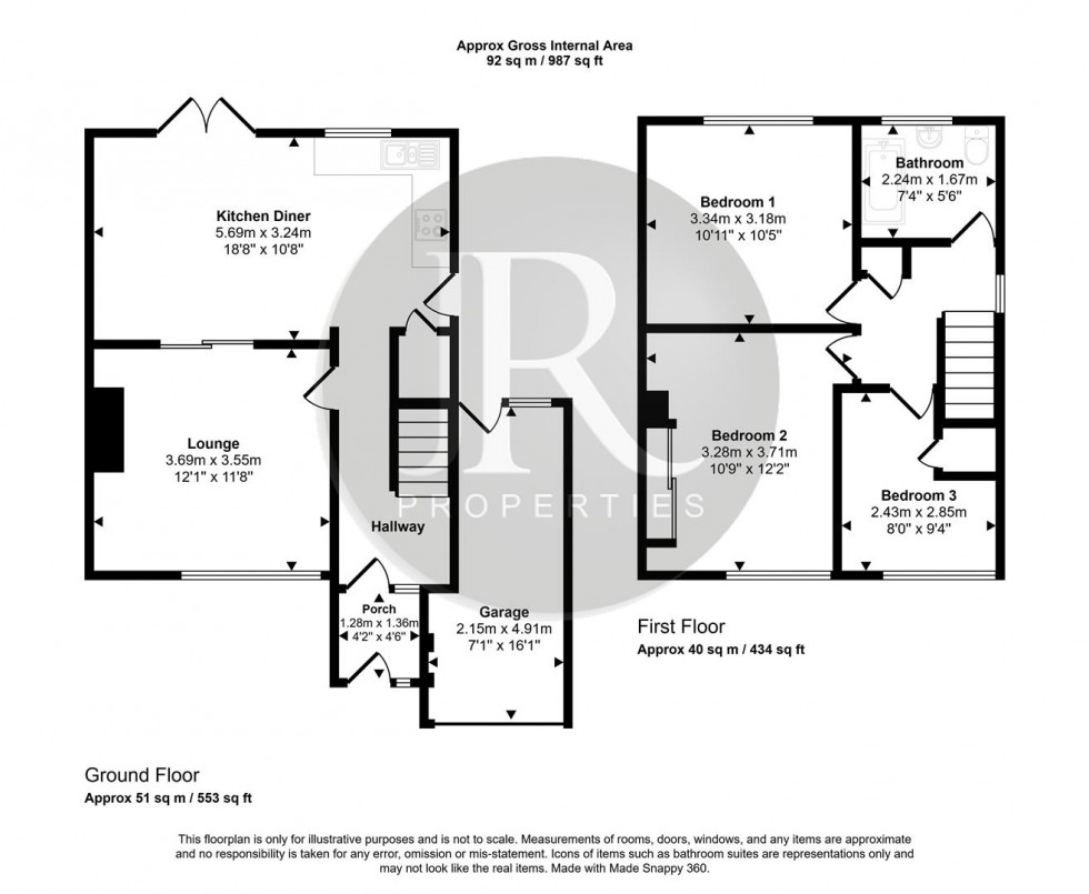 Floorplan for Lodge Road, Brereton