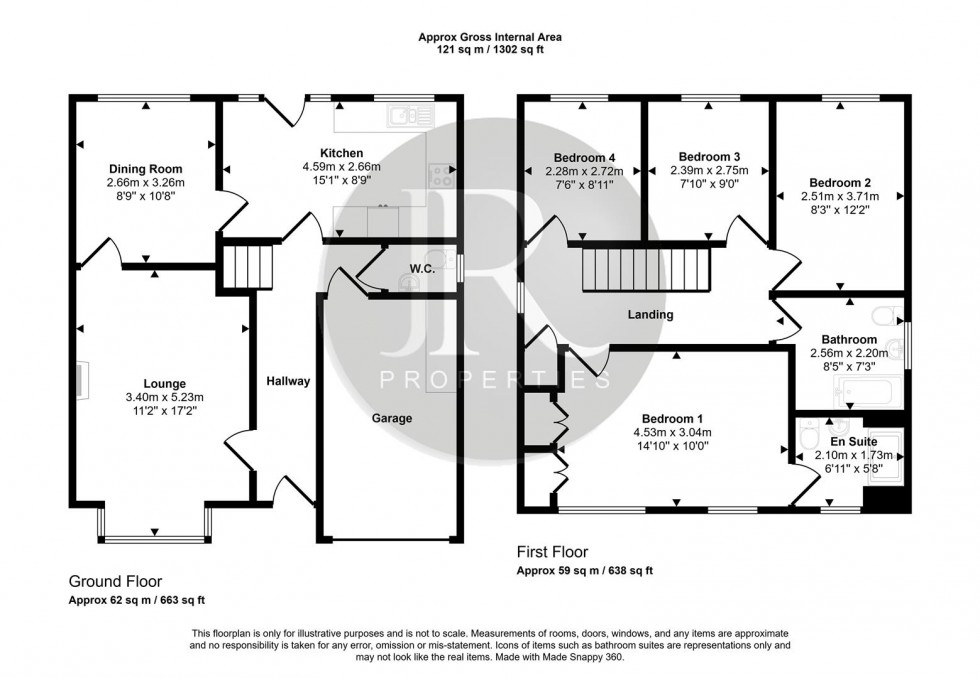 Floorplan for Canterbury Drive, Rugeley