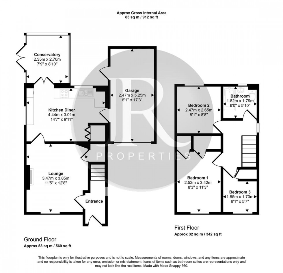 Floorplan for Hawkhurst Drive, Hill Ridware, Rugeley