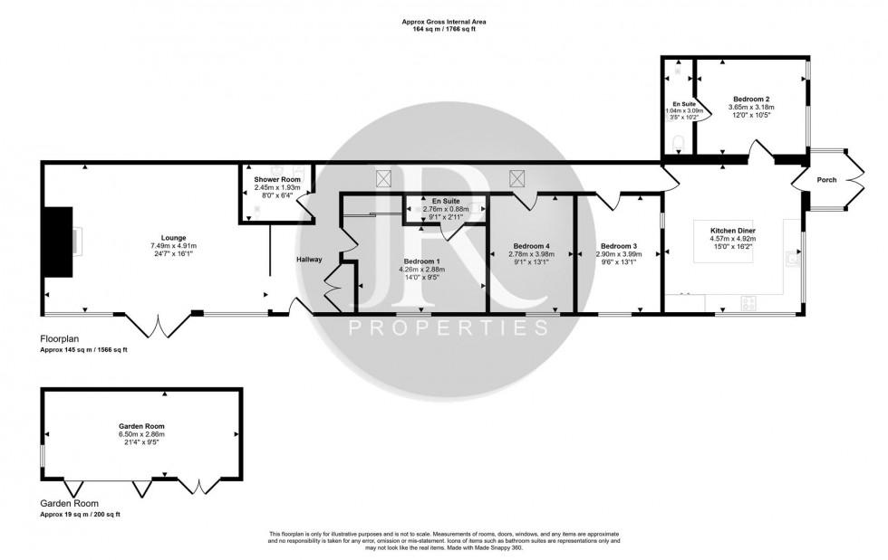 Floorplan for Bower Court, Rugeley