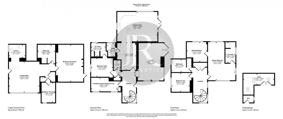 Floorplan for Woodford House, Slitting Mill