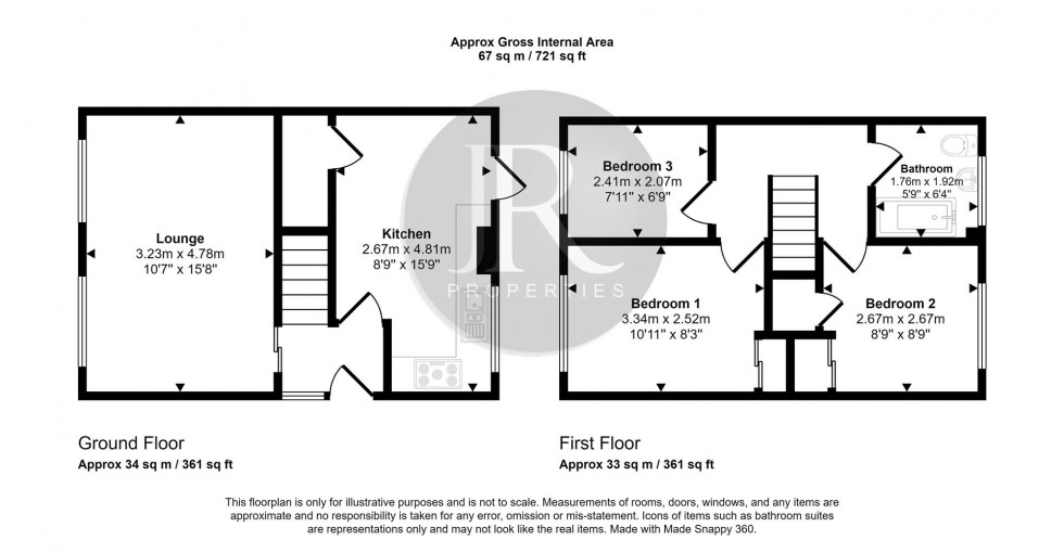 Floorplan for Walnut Drive, Cannock
