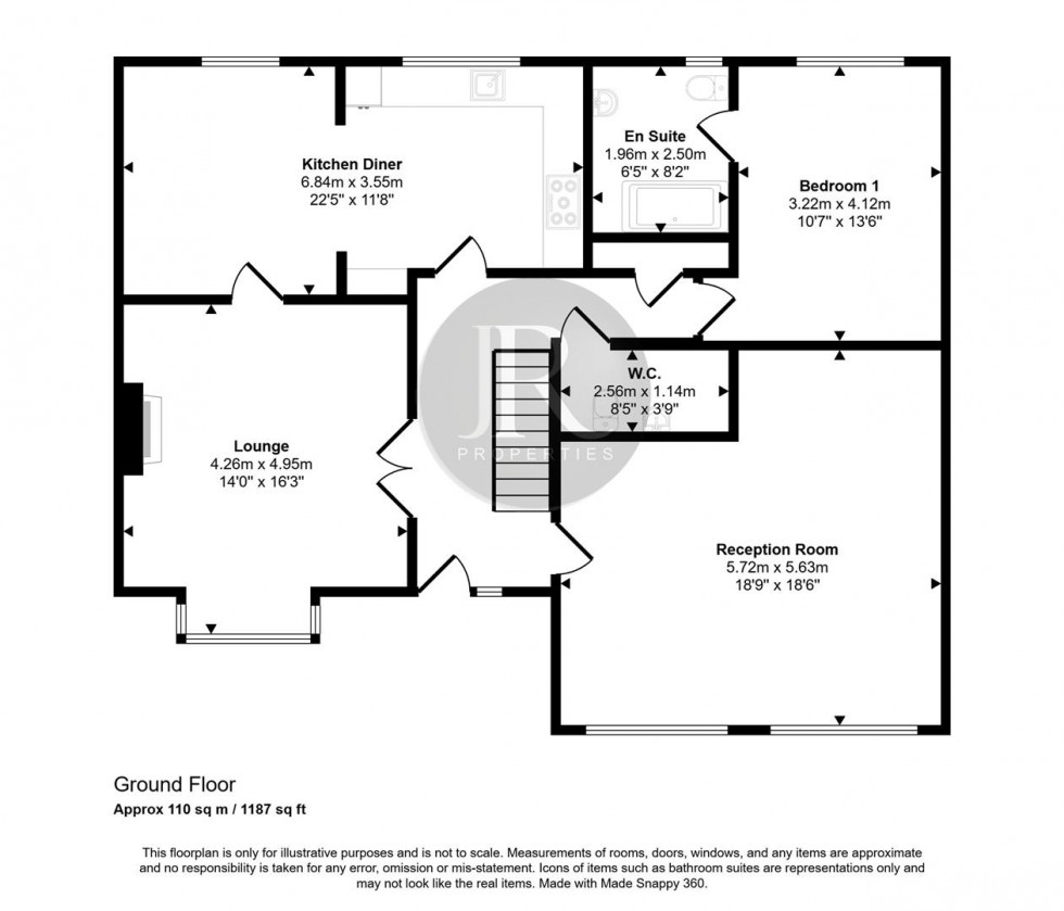 Floorplan for Horns Croft, Slitting Mill