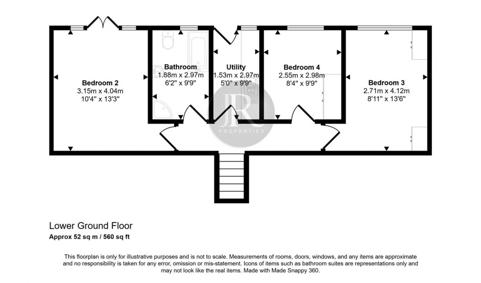 Floorplan for Horns Croft, Slitting Mill