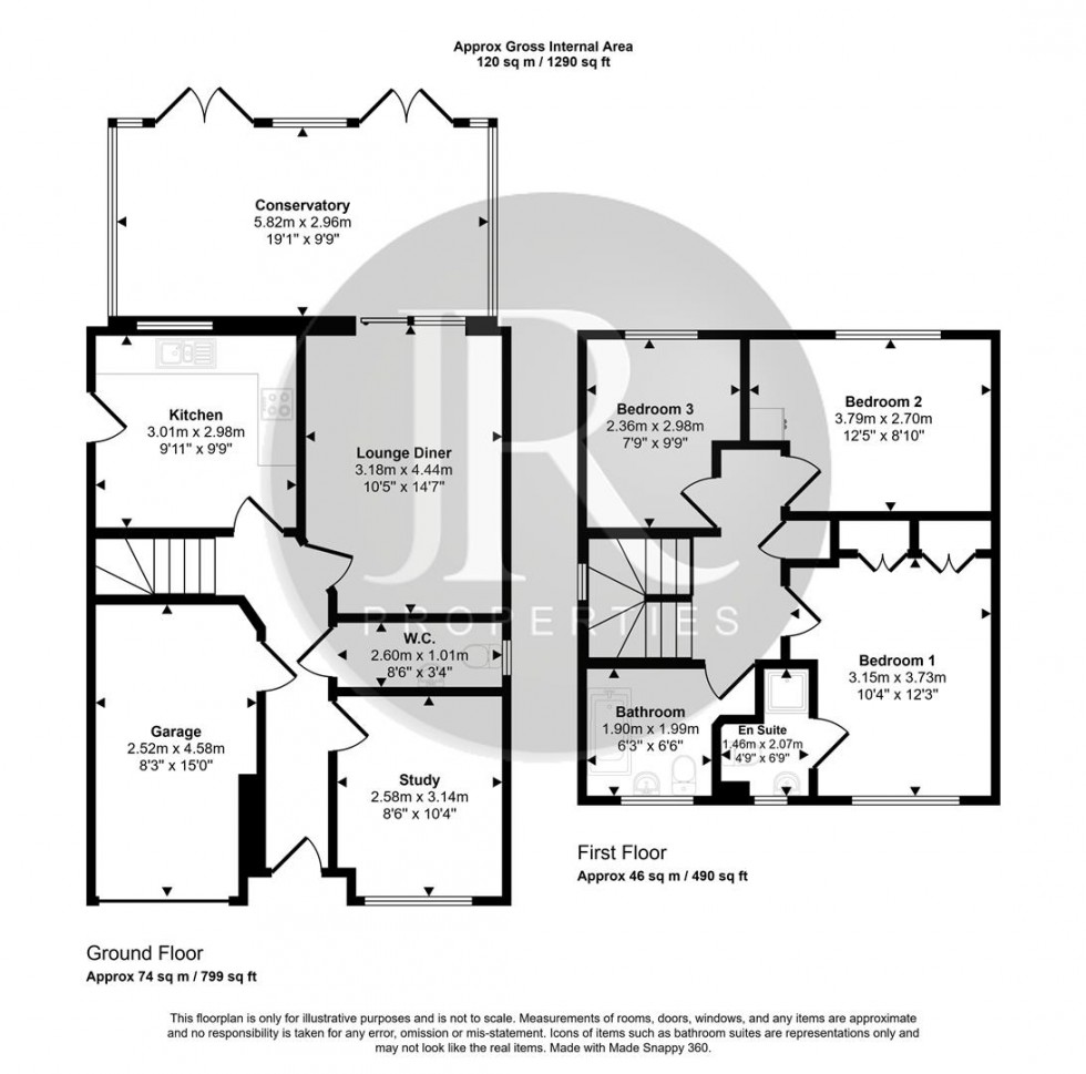 Floorplan for Chester Road, Rugeley