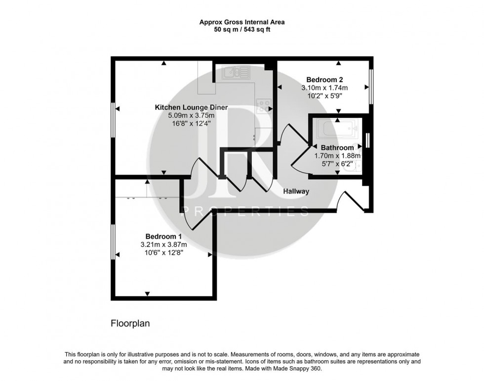 Floorplan for Glovers Hill Court, Brereton, Rugeley