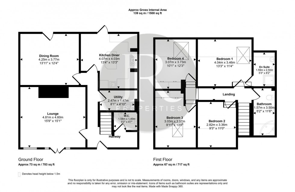 Floorplan for Lea Road, Hixon