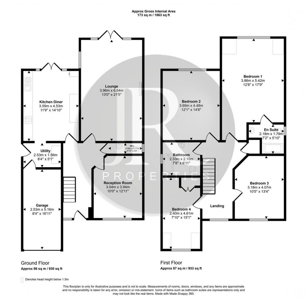 Floorplan for East Butts Road, Etching Hill