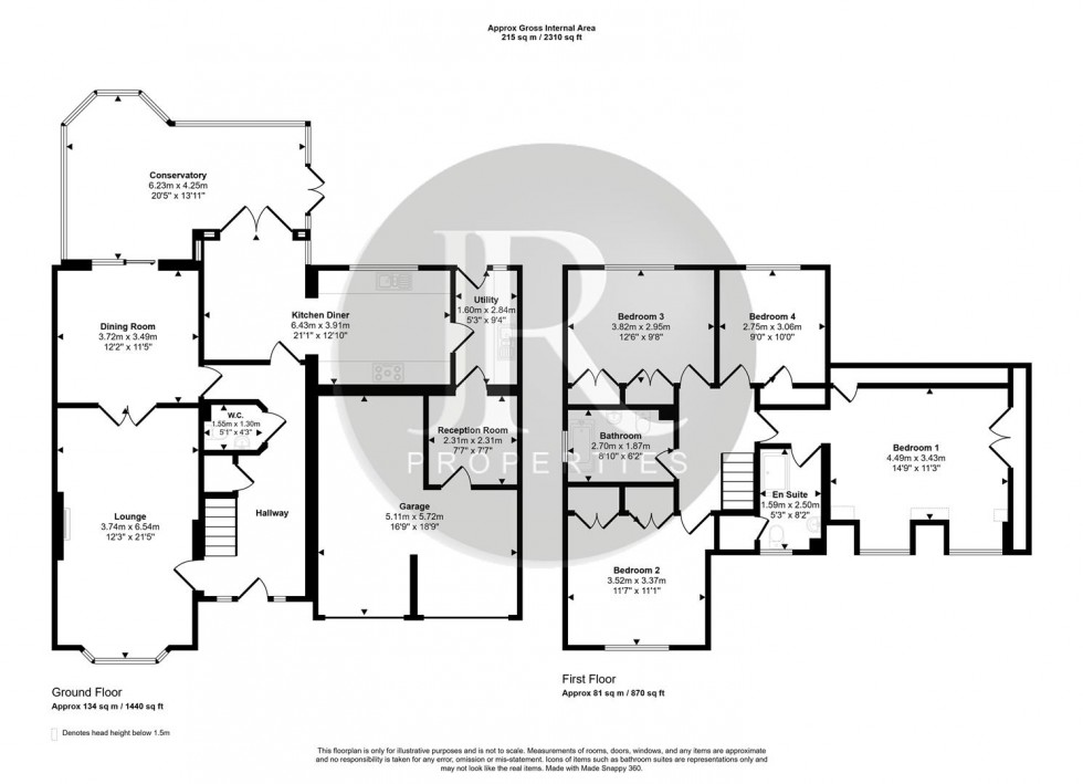 Floorplan for Oakley Copse, Slitting Mill