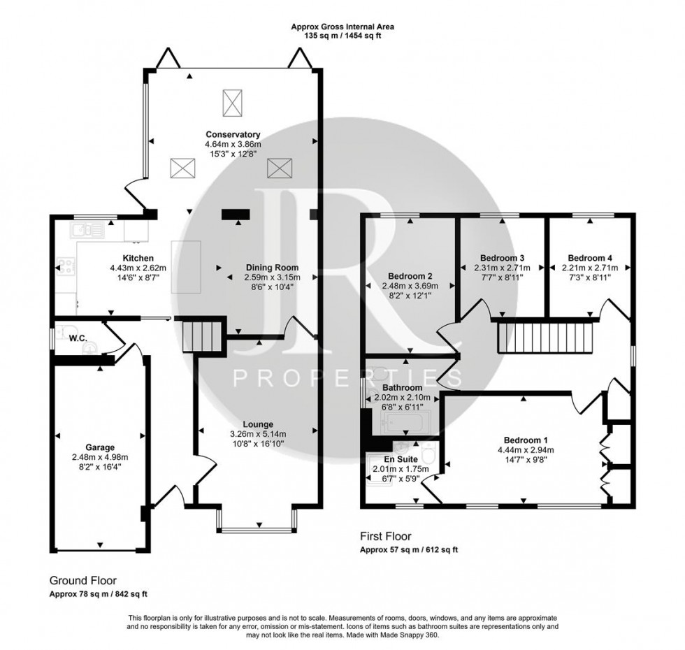Floorplan for Lower Birches Way, Rugeley