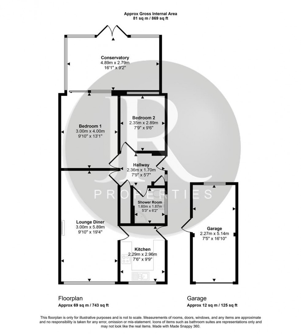 Floorplan for Avonlea Gardens, Rugeley