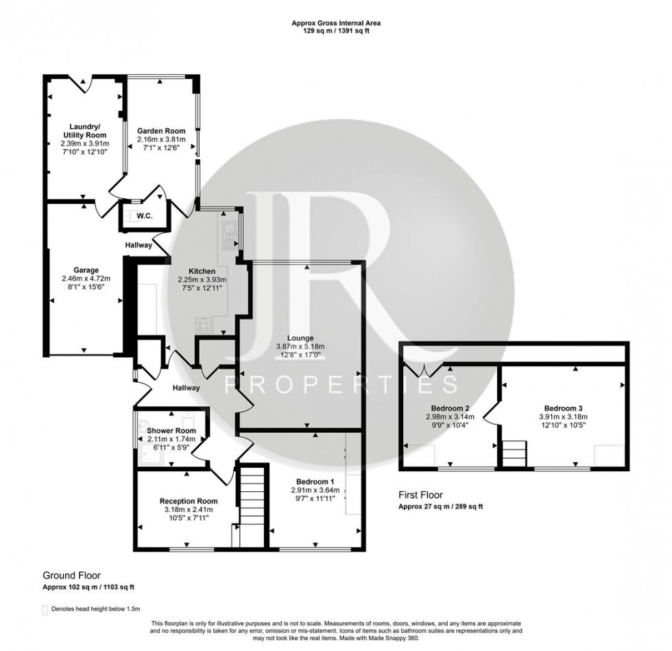 Floorplan for Tithebarn Road, Rugeley