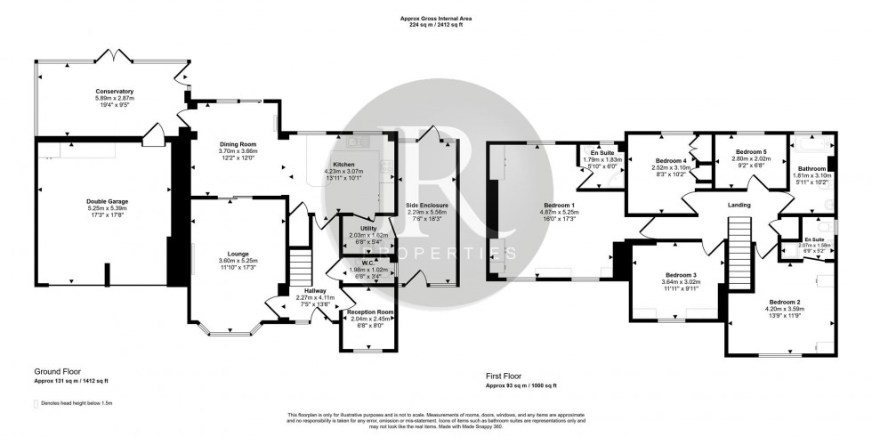 Floorplan for Eaton Drive, Rugeley