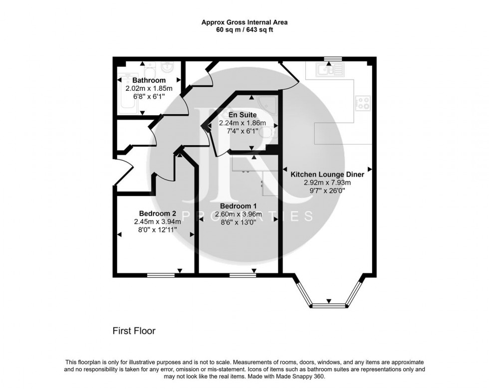 Floorplan for The Lindens, Brereton, Rugeley
