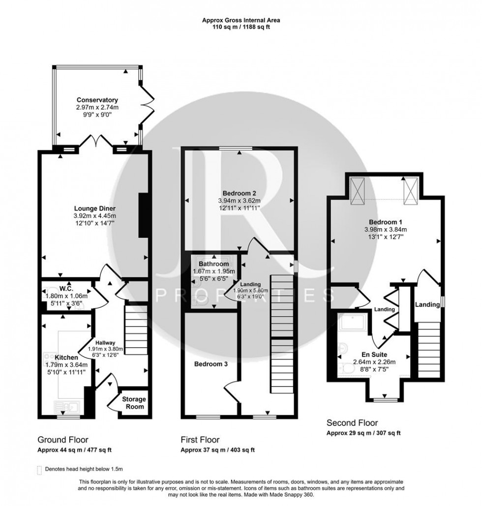 Floorplan for Richardson Way, Rugeley