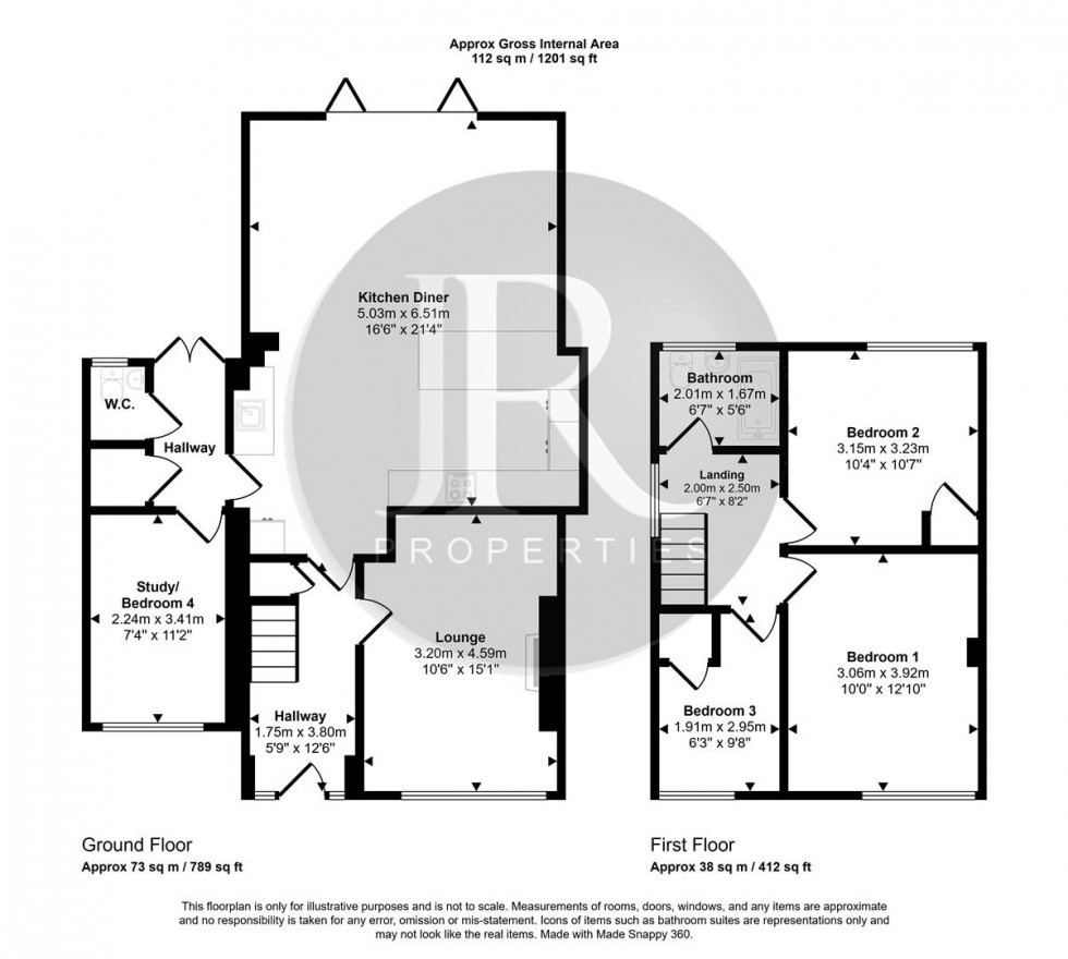 Floorplan for St. Anthonys Close, Rugeley