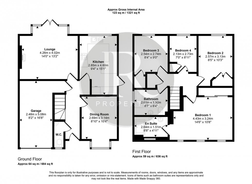 Floorplan for Thorn Close, Brereton, Rugeley
