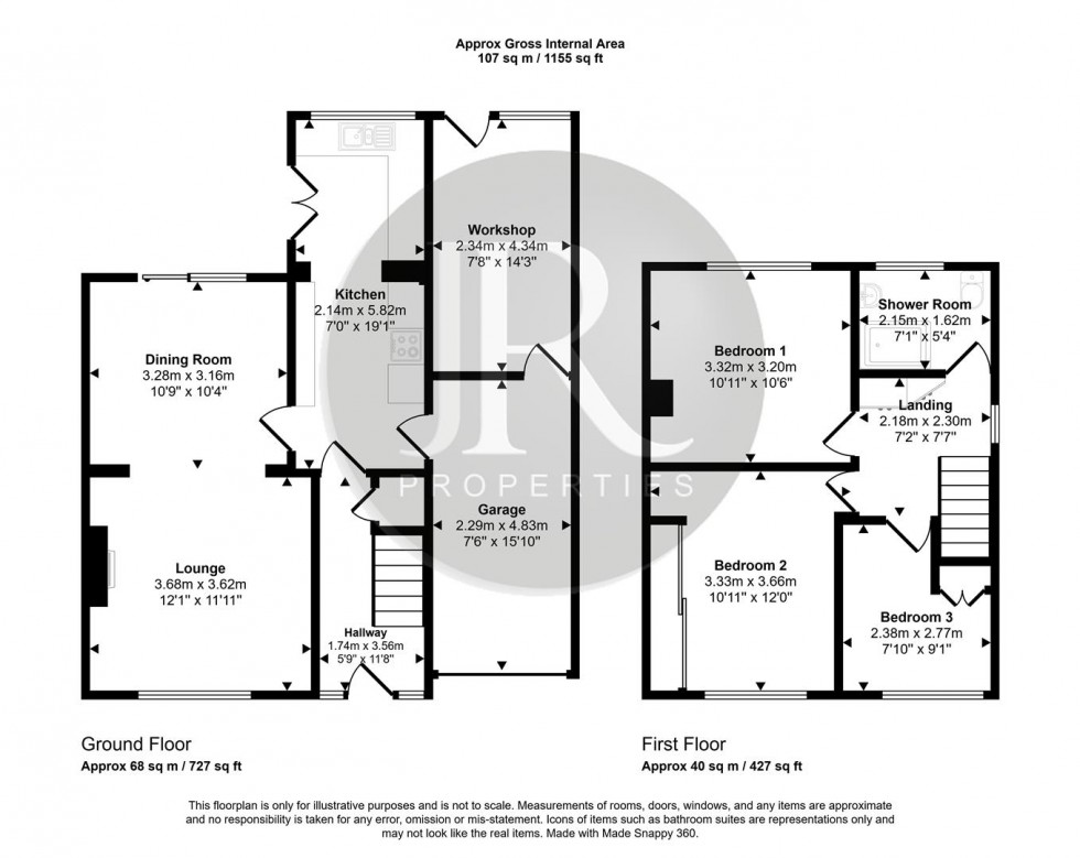 Floorplan for Sycamore Crescent, Brereton