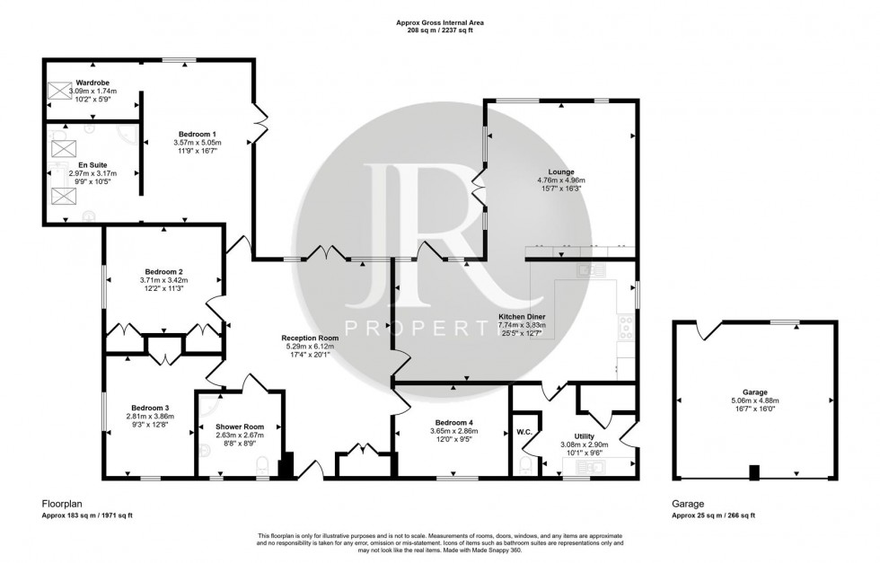 Floorplan for Chaseley Road, Etching Hill