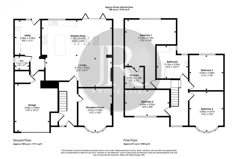 Floorplan for Mount Road, Etching Hill