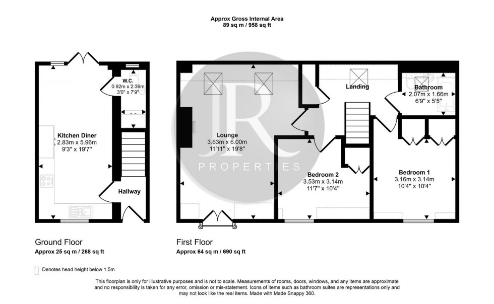Floorplan for Crabtree Avenue, Hawksyard, Rugeley