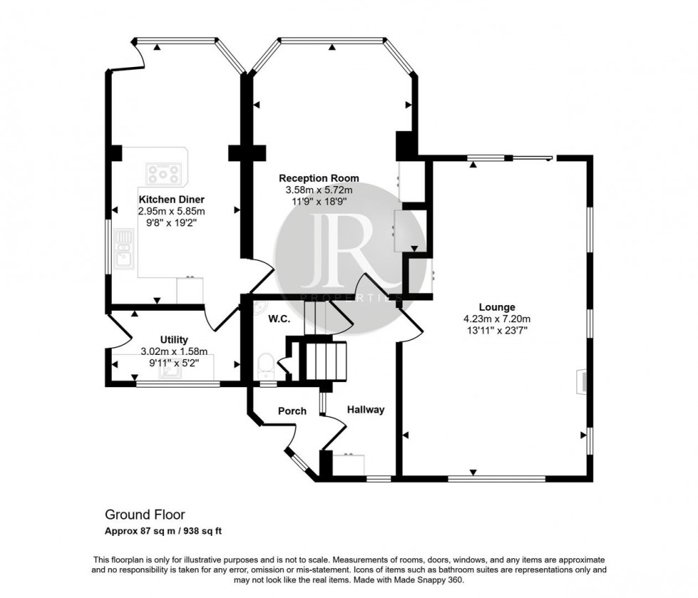 Floorplan for East Butts Road, Etching Hill